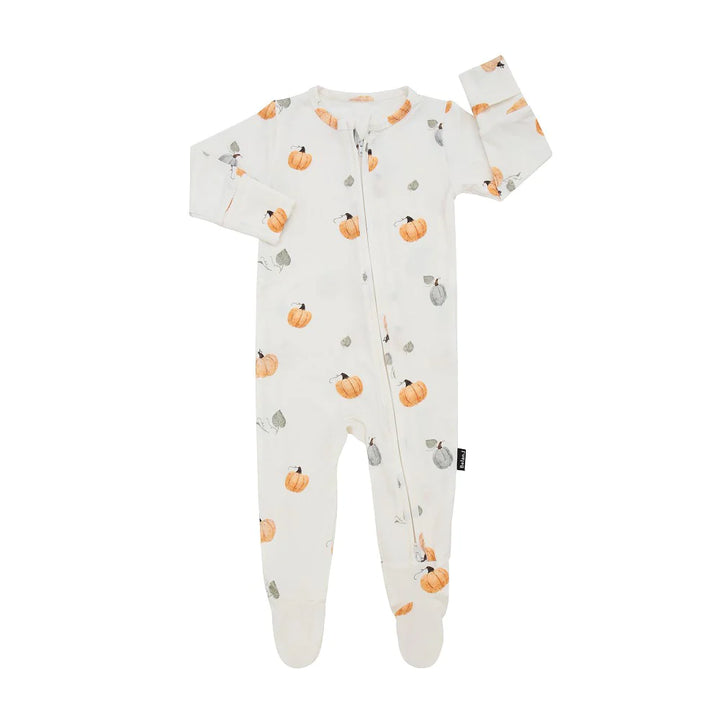Belan J. | Bamboo Footed Zipper Sleeper | pumpkin