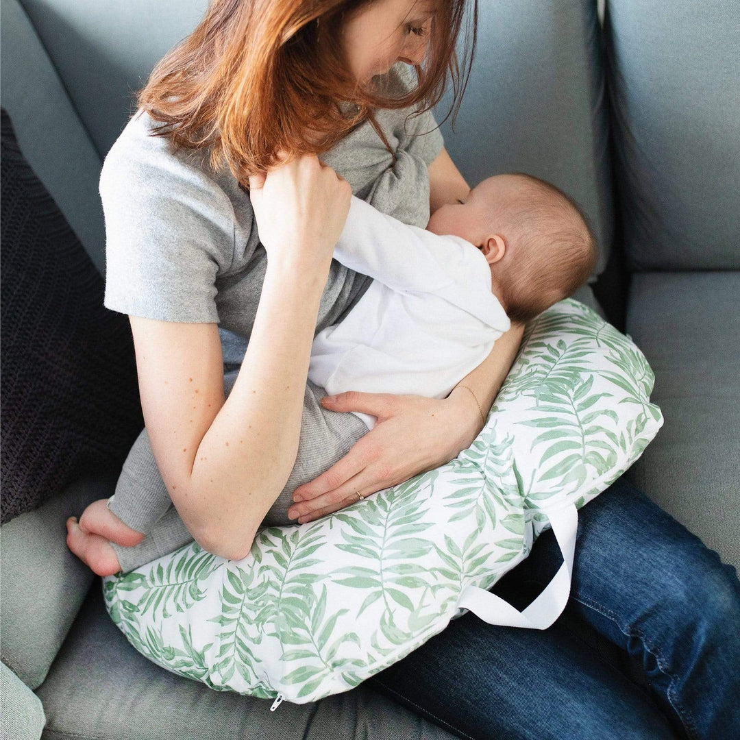 Perlimpinpin Bamboo Nursing Pillow | tropical green