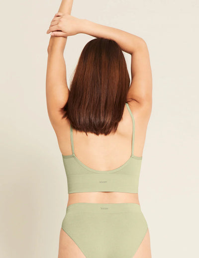 LYOLYTE Ribbed Low Back Bralette | sage