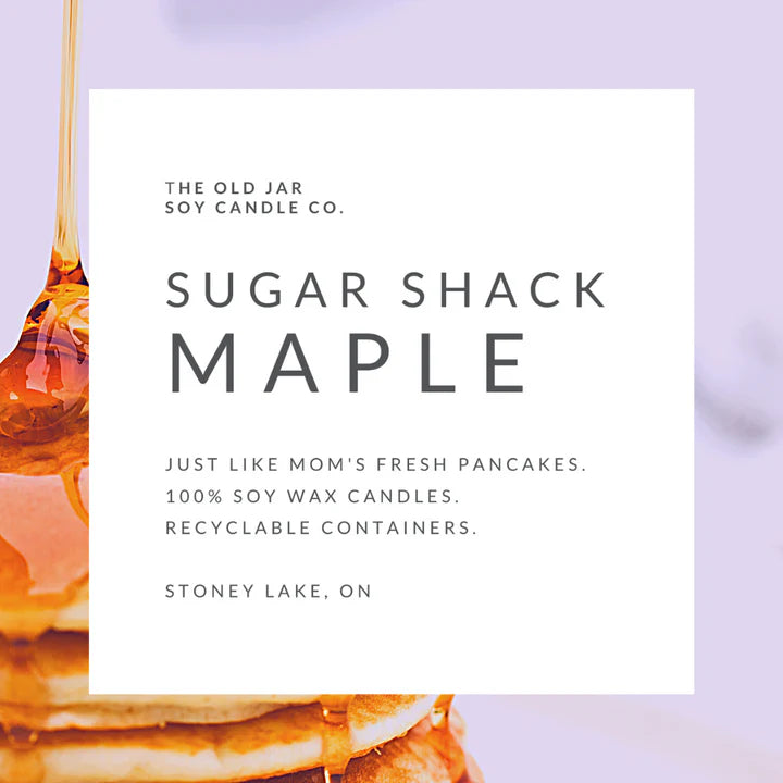 OLD JAR CANDLE CO | SOY CANDLE | SUGAR SHACK MAPLE