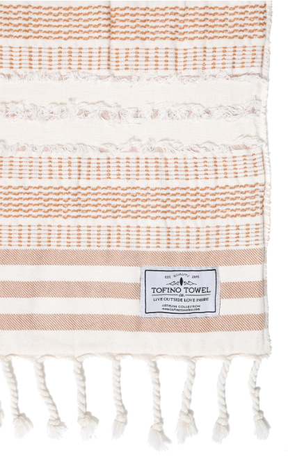 The Ophelia Throw | camel stripe