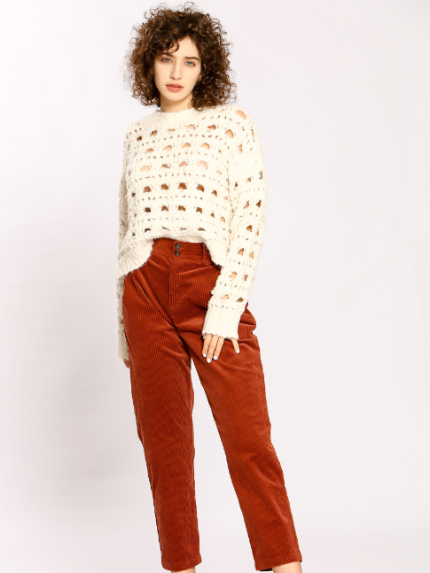 The Korner | Off White Wide Open Knit