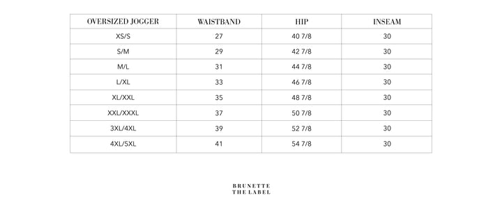 BRUNETTE THE LABEL | All Over Tiny Heart Oversized Jogger | cream with multi