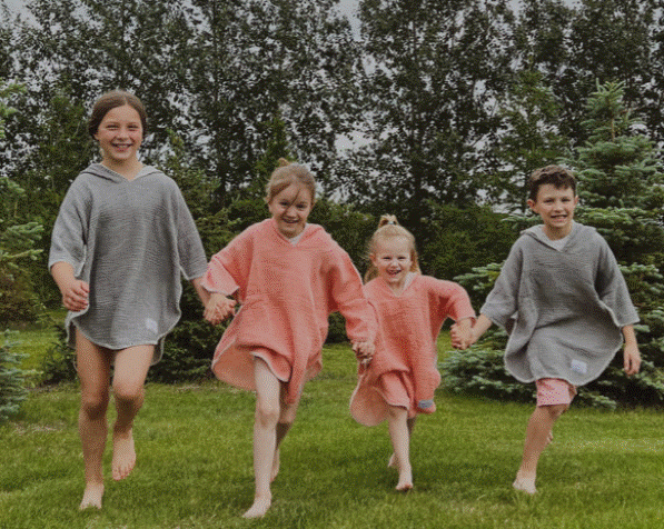 Tofino Towel | The Pebble Kids Poncho | Grey