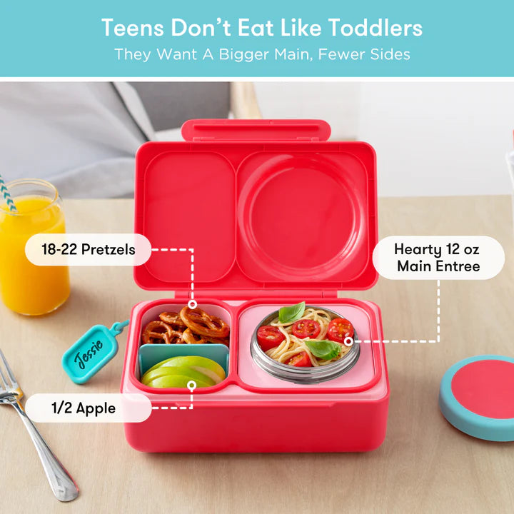 OmieBox UP | Insulated Bento Lunch Box | Cherry Pink