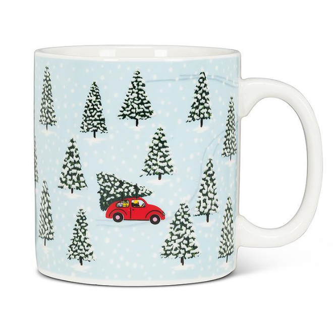 Red Car & Tree Mug