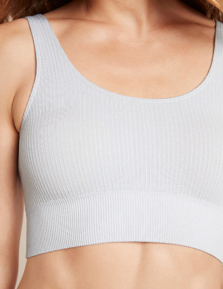 Ribbed Seamless Crop | dove