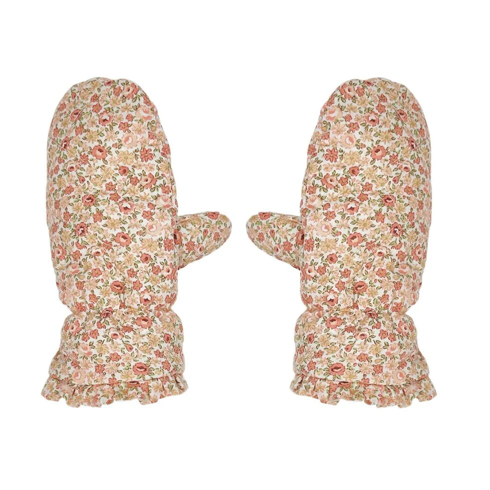 Margot Floral Quilted Mittens