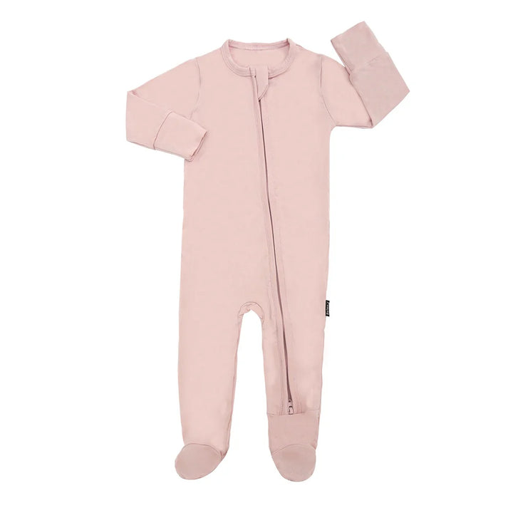 Belan J. | Footed Zipper Sleeper | Rose Quartz