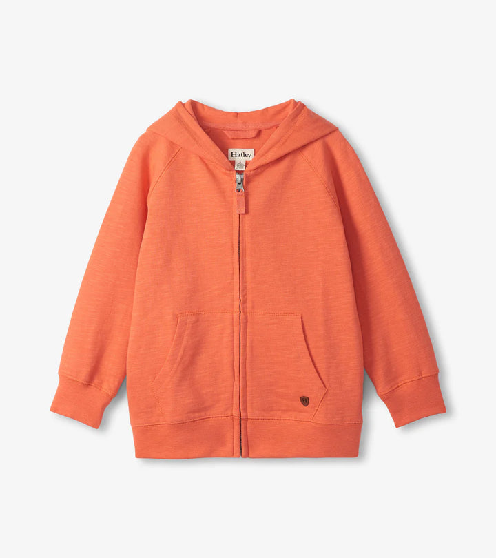 Hatley | Orange Full-Zip Hoodie