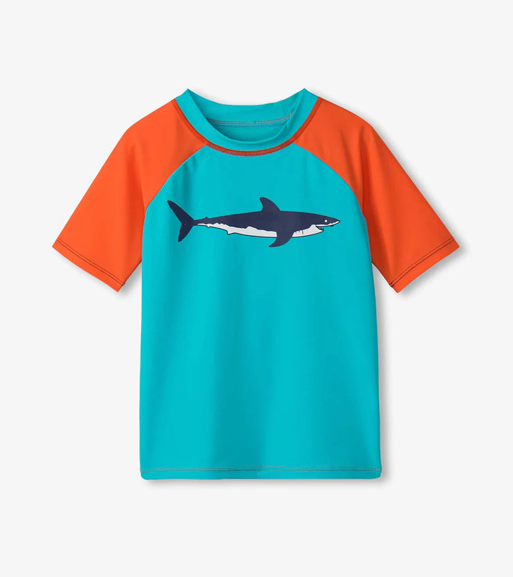 Hatley | Kids Short Sleeve Rashguard UPF 50+ | Shark
