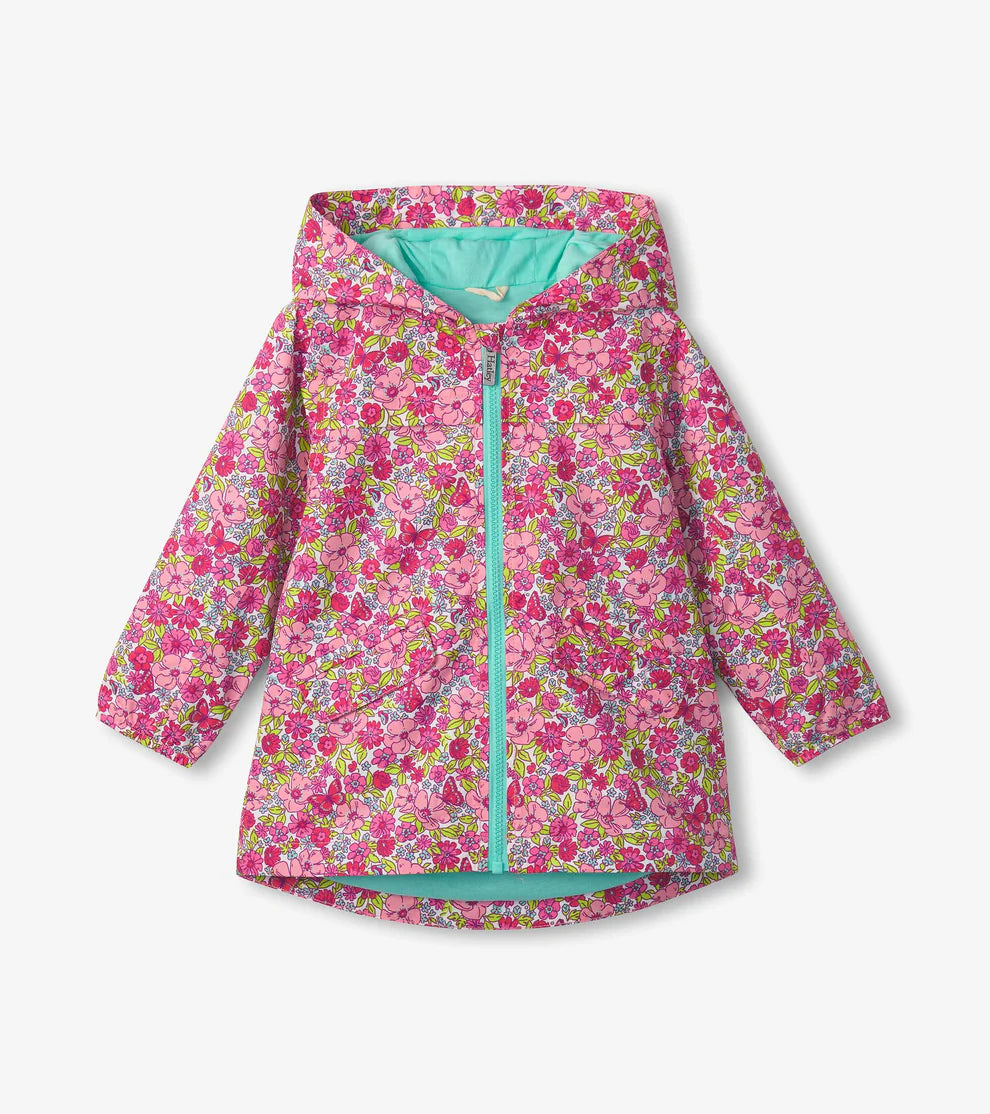HATLEY | ZIP-UP RAIN JACKET | GROOVY FLOWERS