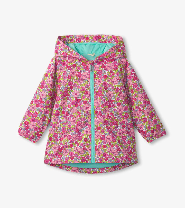 HATLEY | ZIP-UP RAIN JACKET | GROOVY FLOWERS