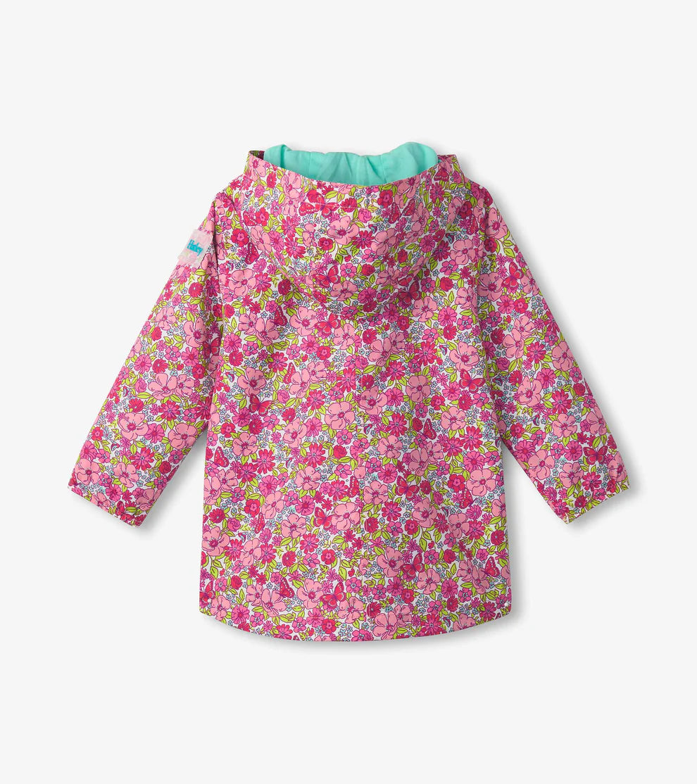 HATLEY | ZIP-UP RAIN JACKET | GROOVY FLOWERS