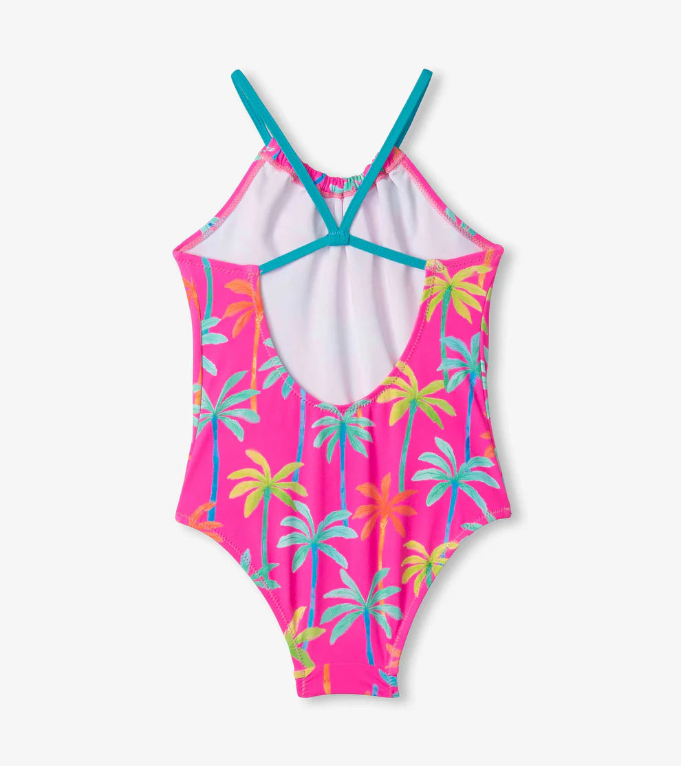Hatley | Kids Printed Palms One Piece Swimsuit UPF 50+