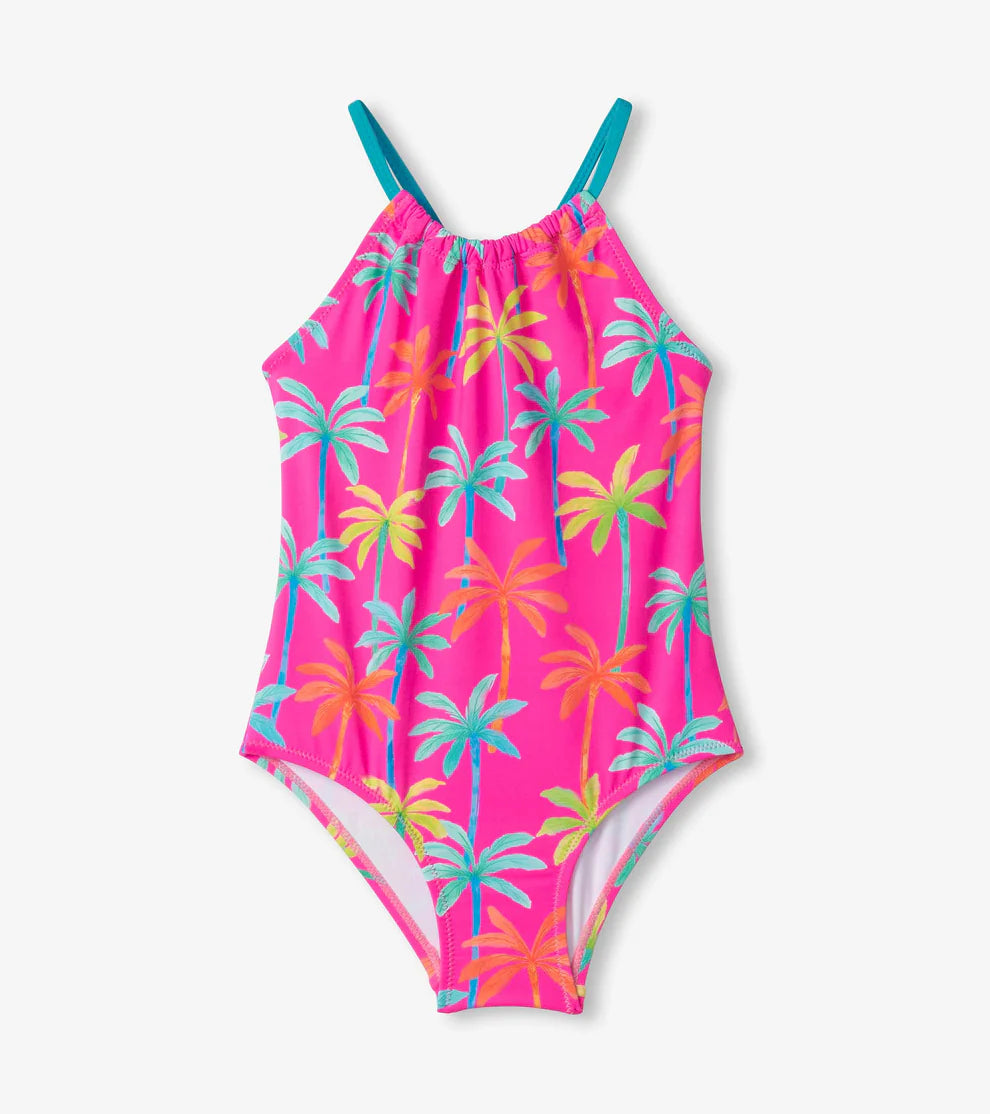 Hatley | Kids Printed Palms One Piece Swimsuit UPF 50+