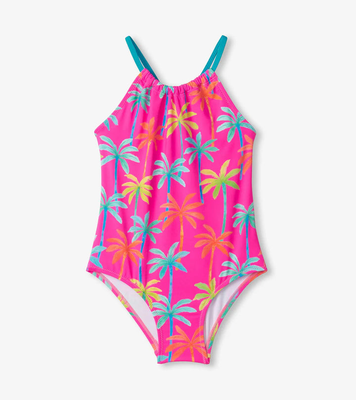 Hatley | Kids Printed Palms One Piece Swimsuit UPF 50+