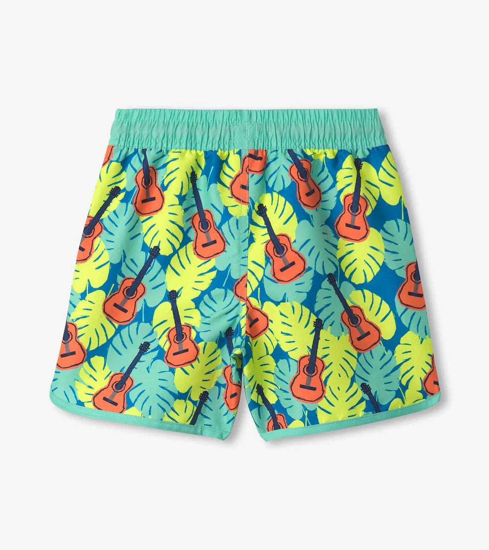 Hatley | Kids Swim Shorts UPF 50+ | Tropical Guitars