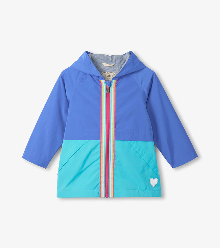 HATLEY | SPLASH JACKET | BLUE COLOURBLOCK JERSEY LINED