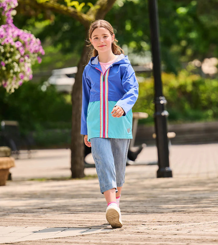 HATLEY | SPLASH JACKET | BLUE COLOURBLOCK JERSEY LINED