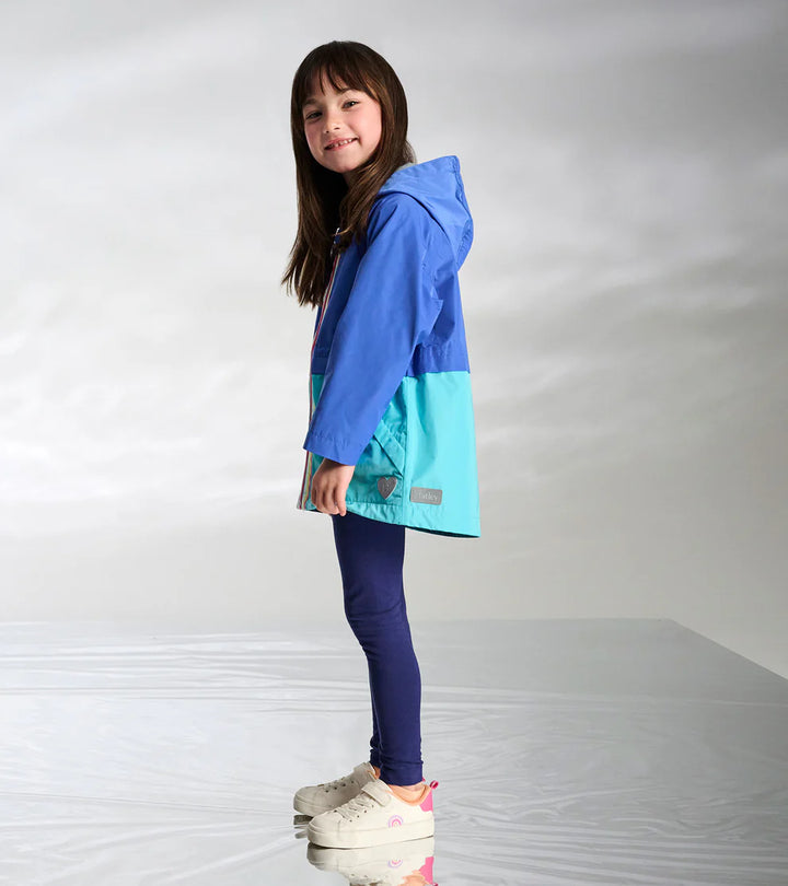 HATLEY | SPLASH JACKET | BLUE COLOURBLOCK JERSEY LINED