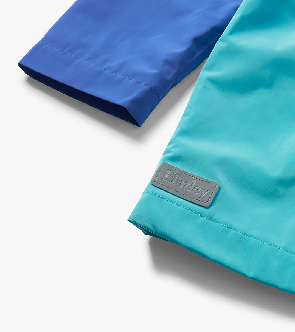 HATLEY | SPLASH JACKET | BLUE COLOURBLOCK JERSEY LINED