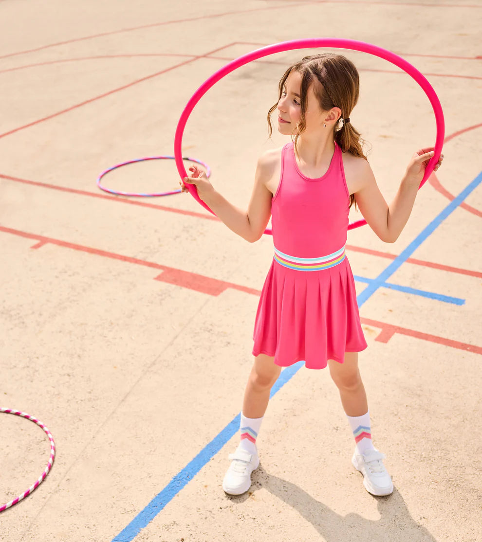 Hatley | Girls Fandango Pink Pleated Active Dress