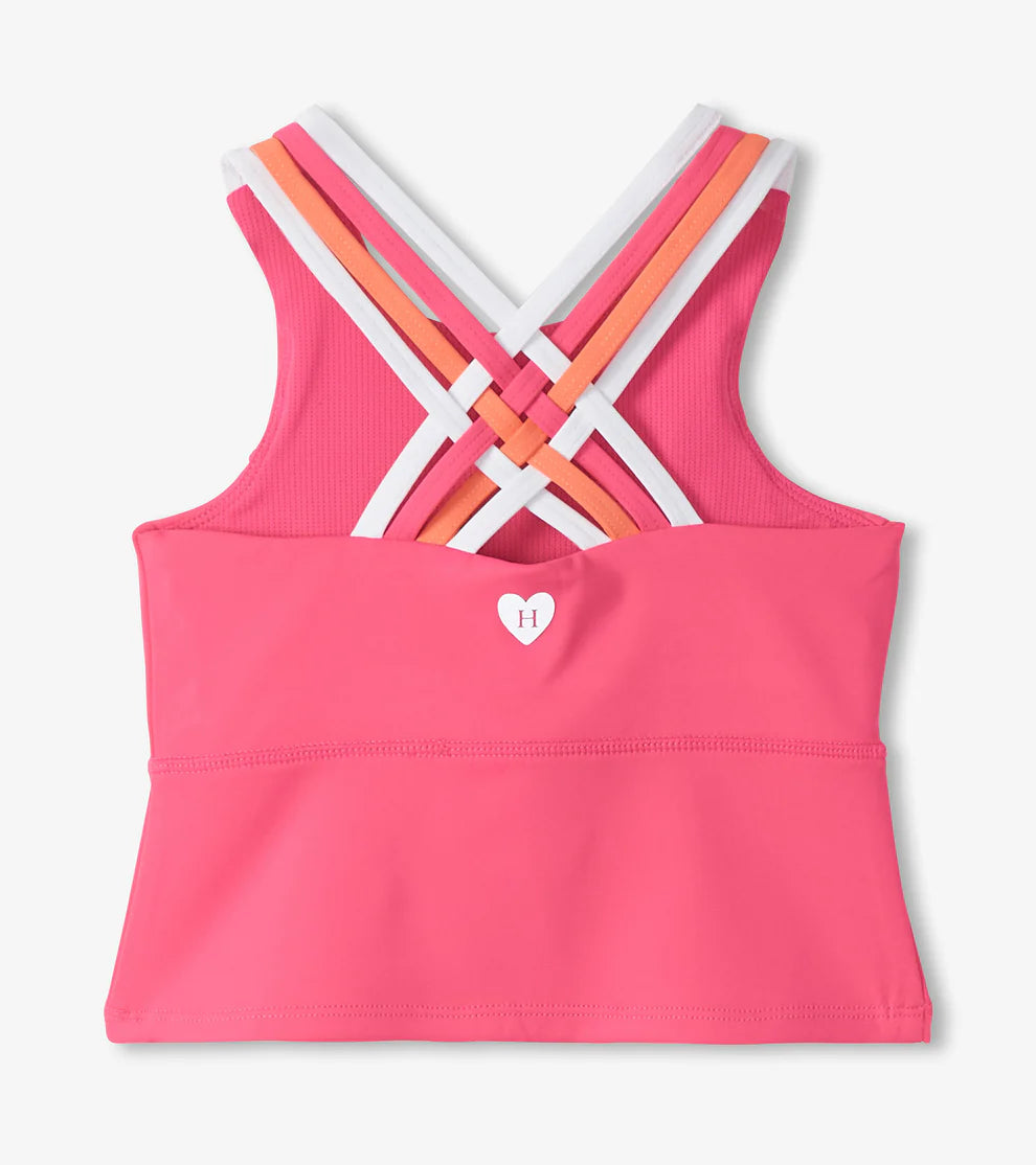 Hatley | Girls Fandango Pink Strappy Active Tank