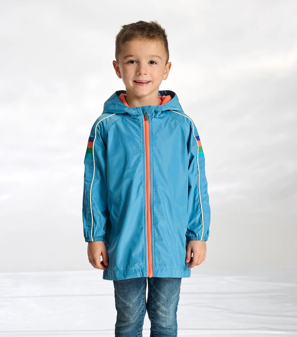 HATLEY | SPLASH JACKET | NIAGARA BLUE JERSEY LINED