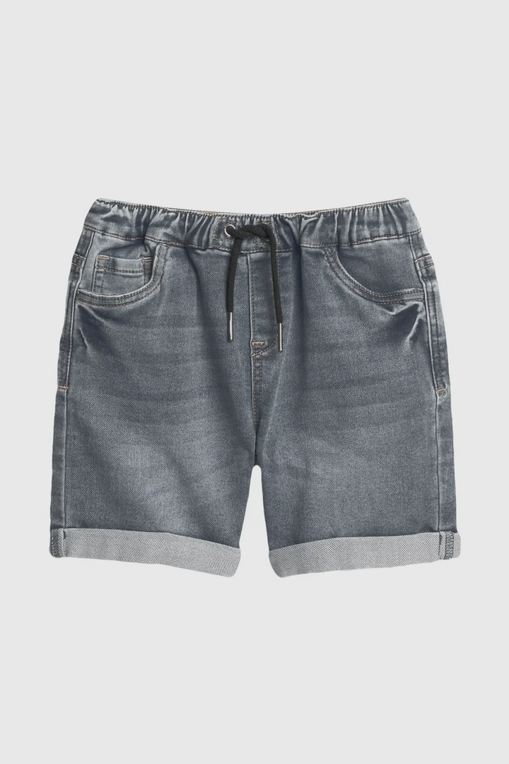 TEAMLTD Folded Denim Short | Grey