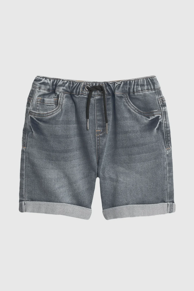 TEAMLTD Folded Denim Short | Grey