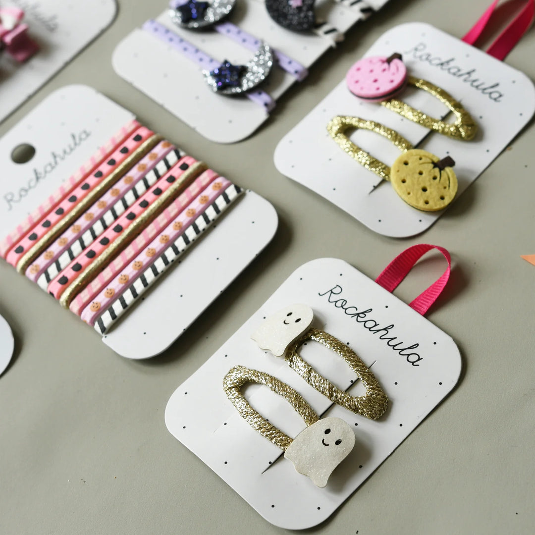 Happy Little Ghost Hair Clips