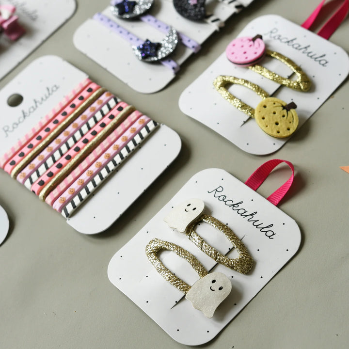 Happy Little Ghost Hair Clips