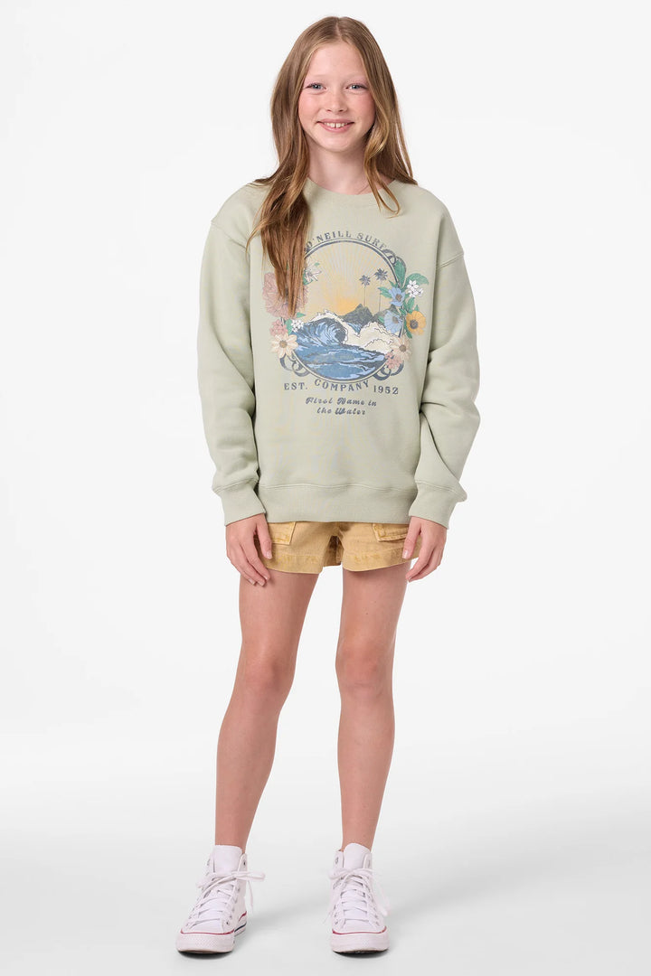 O'Neill Kids | Skylar Crew Sweater | desert sage