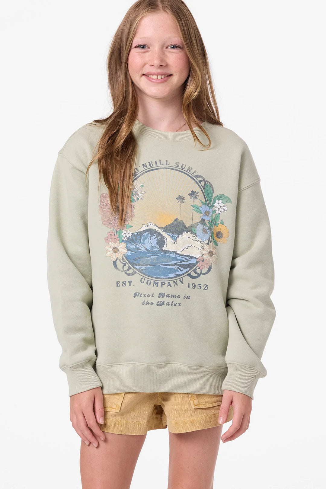 O'Neill Kids | Skylar Crew Sweater | desert sage
