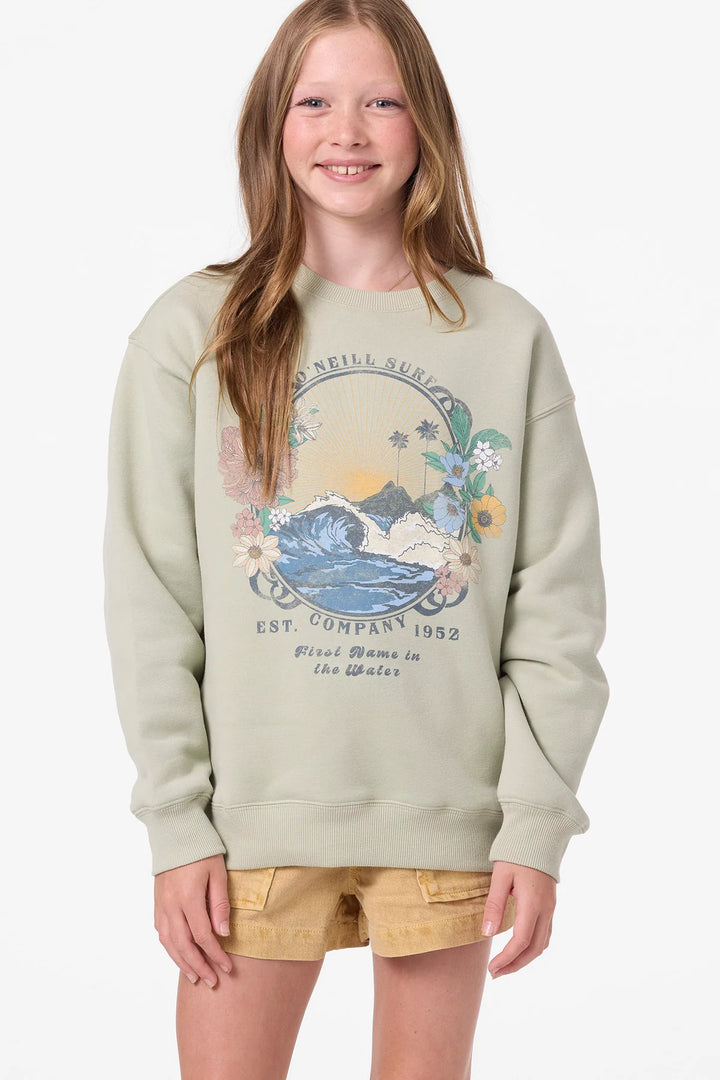 O'Neill Kids | Skylar Crew Sweater | desert sage