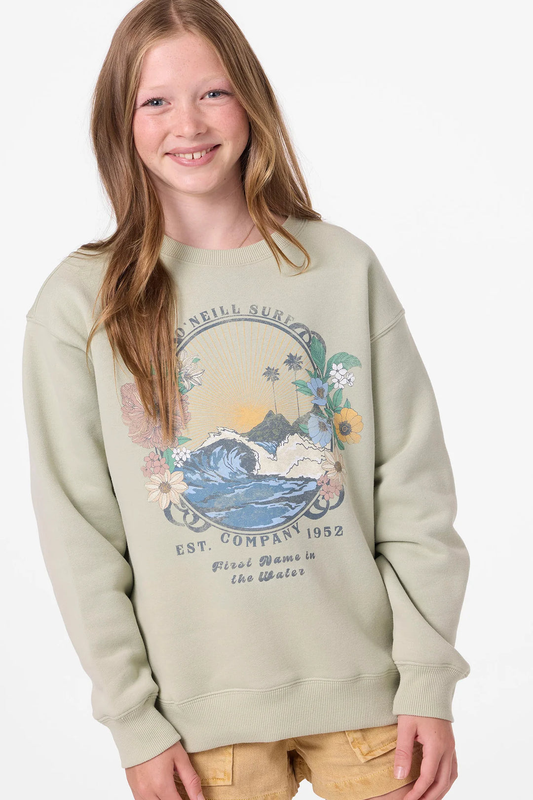 O'Neill Kids | Skylar Crew Sweater | desert sage