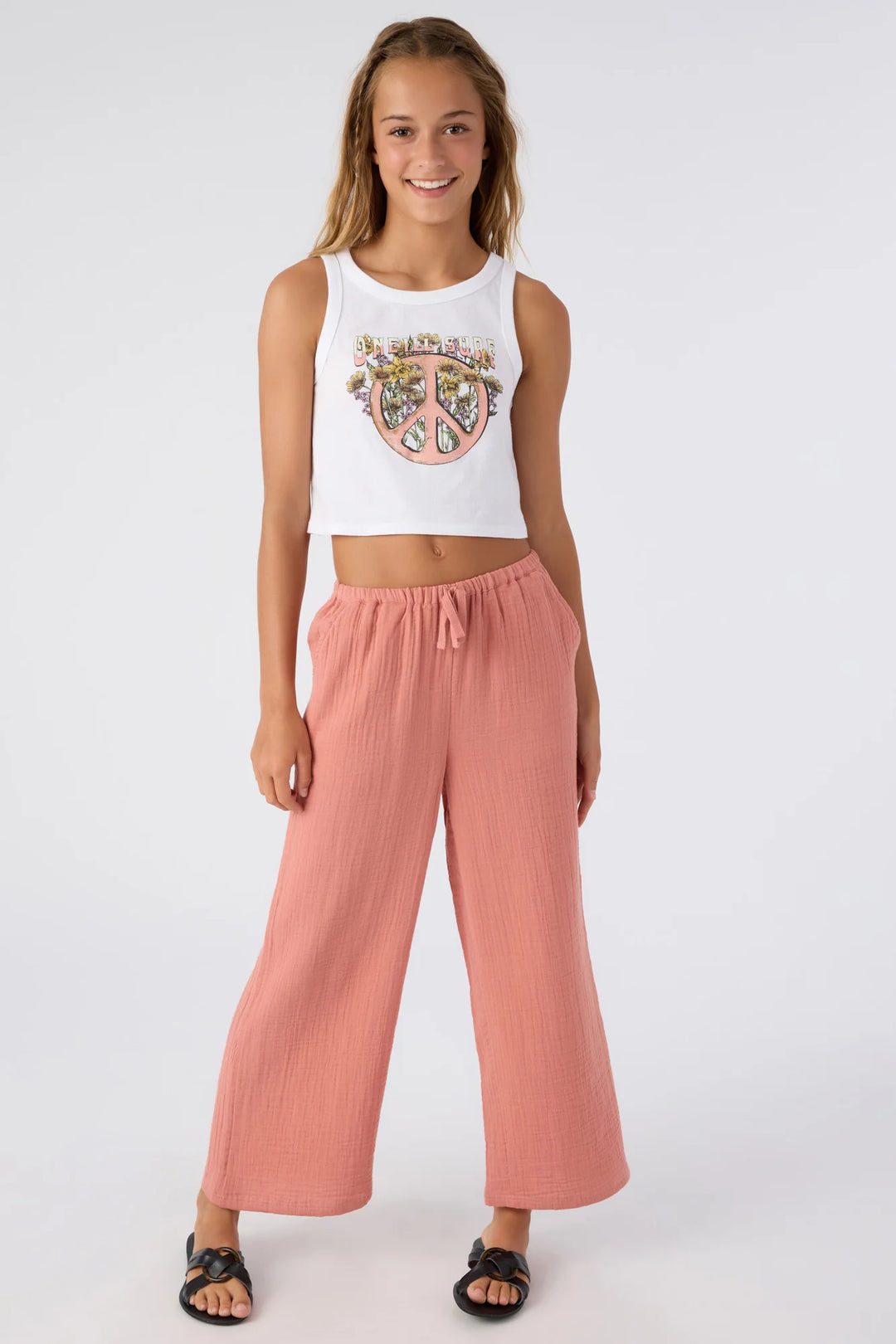 O'NEILL KIDS | Brendita Wide Leg Pant | Canyon Rose