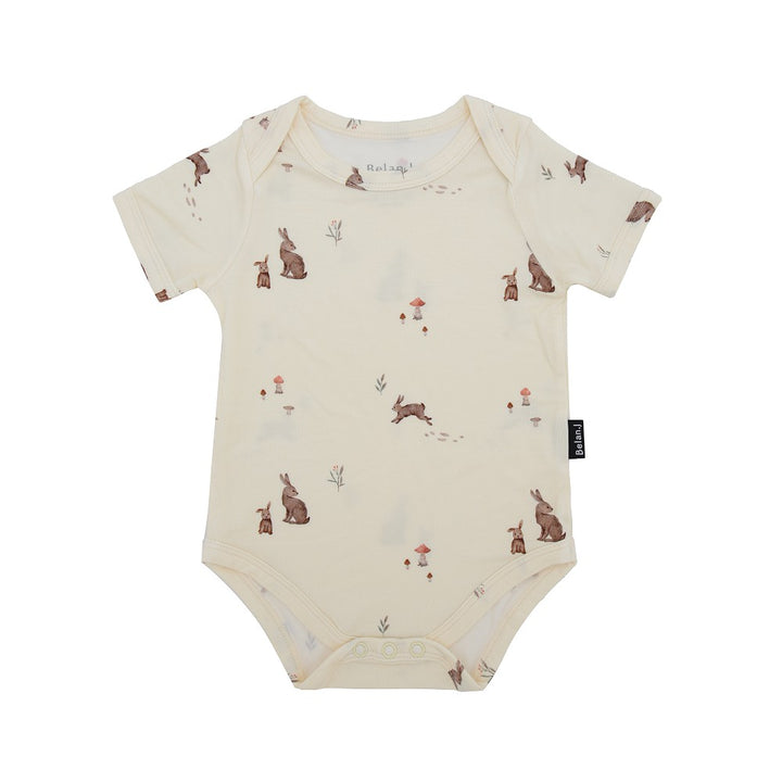 Belan J. | Bamboo Short Sleeve Onesie | Bunnies