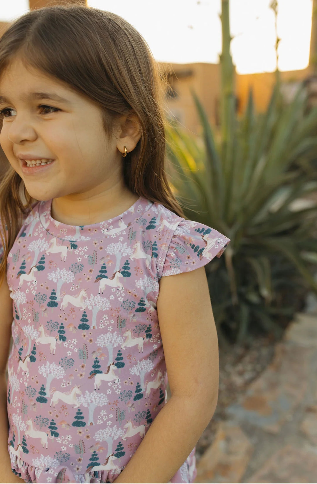 Current Tyed Clothing | The "Kinsley" Girls 2 Piece Twirl Rashguard Set