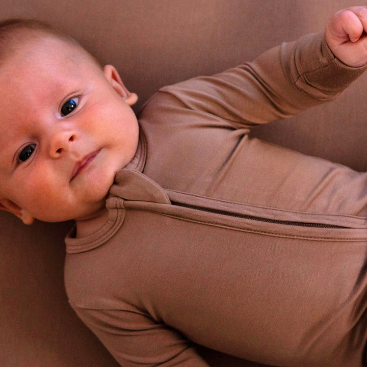 Belan J. | Footed Zipper Sleeper | Hazel