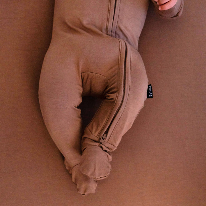 Belan J. | Footed Zipper Sleeper | Hazel