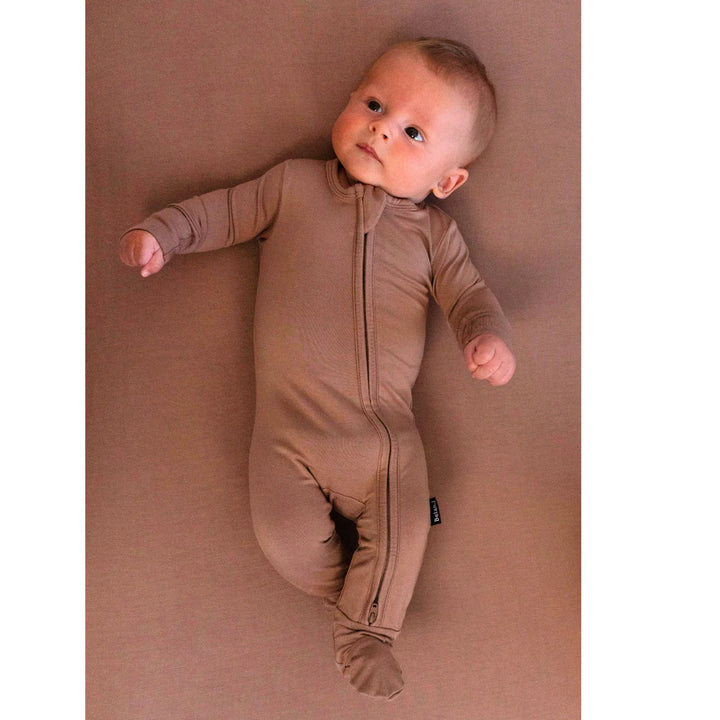 Belan J. | Footed Zipper Sleeper | Hazel
