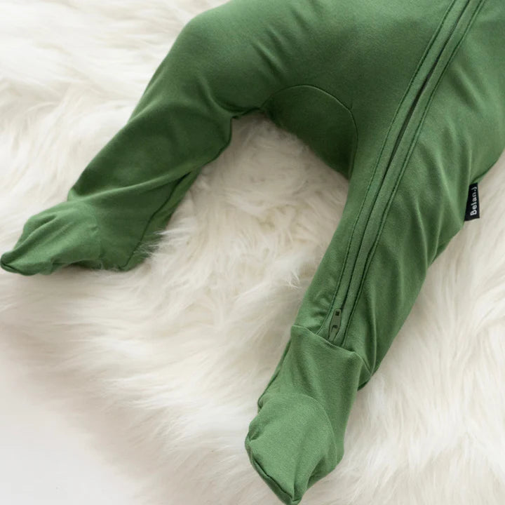 Belan J. | Footed Zipper Sleeper | forest green