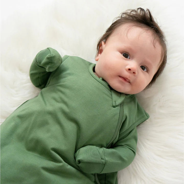 Belan J. | Footed Zipper Sleeper | forest green