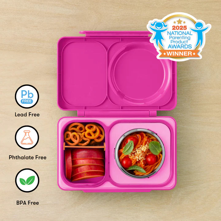 OmieBox UP | Insulated Bento Lunch Box | Pop Pink