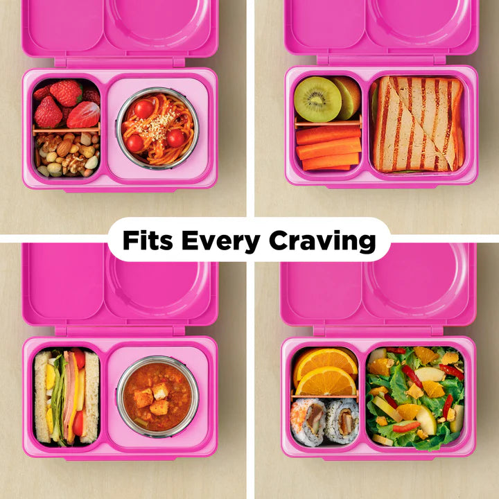 OmieBox UP | Insulated Bento Lunch Box | Pop Pink
