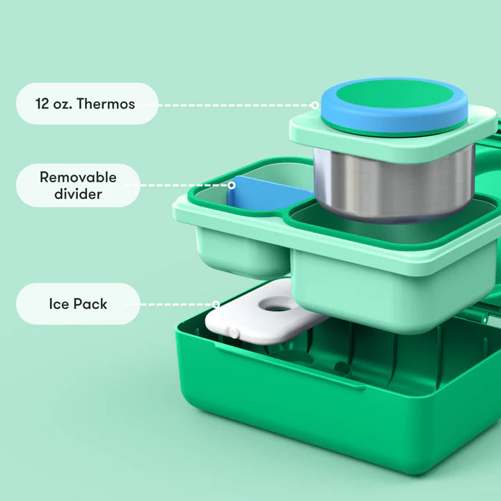 OmieBox UP  | Insulated Bento Lunch Box | Jade Green