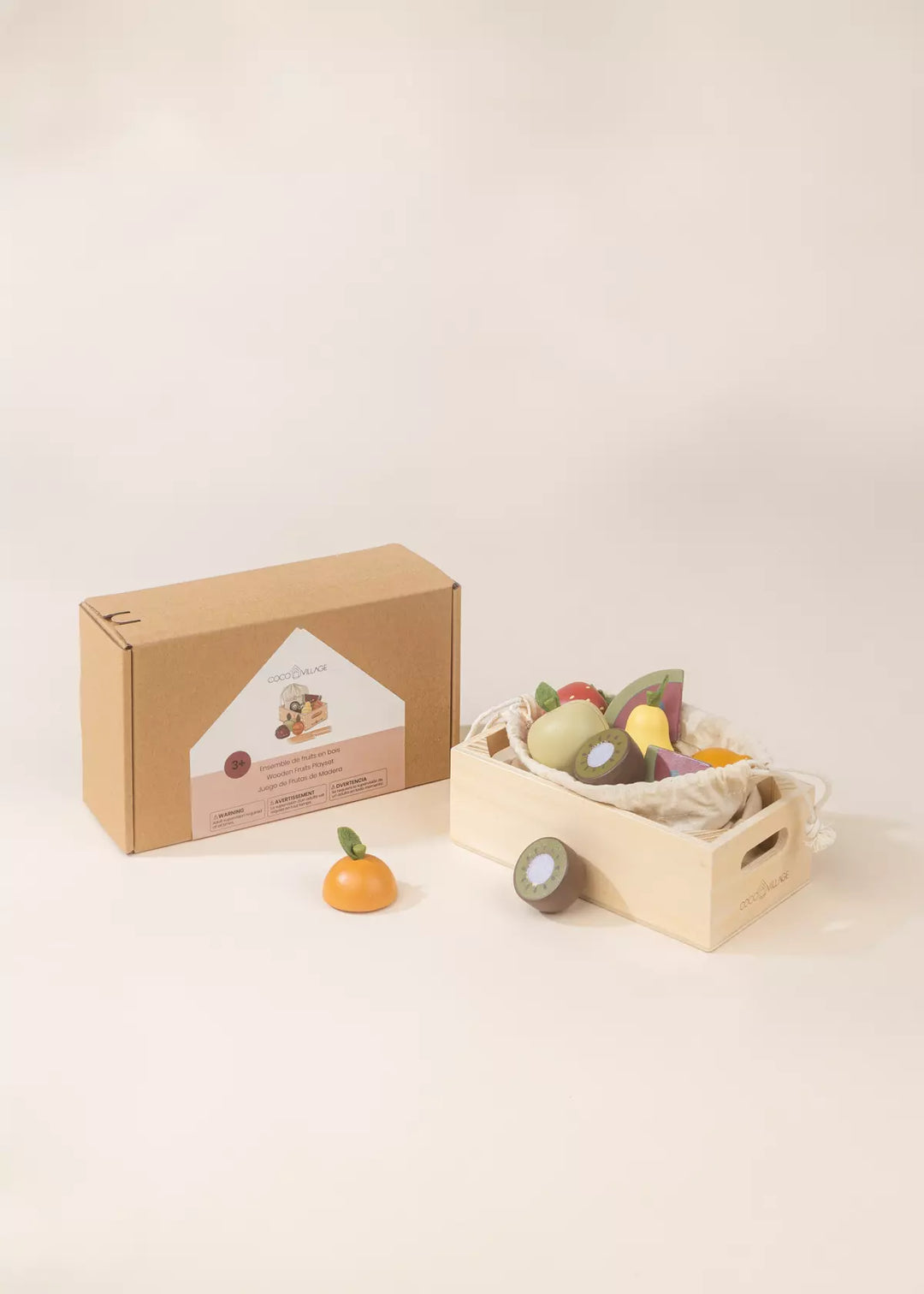 Wooden Fruits Playset