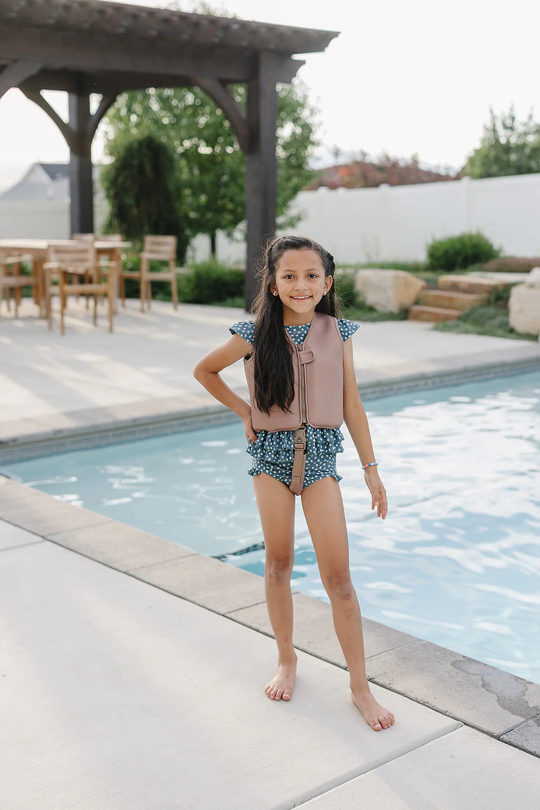 Current Tyed Clothing | The "August" Girls 2 Piece Twirl Rashguard Set
